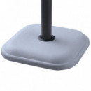 Base de Sombrilla Cuadrada Gris Serie Tulum DONNA GARDEN 11 Kg