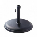 Base de Sombrilla Redonda Negra Serie San Andres DONNA GARDEN 16 Kg