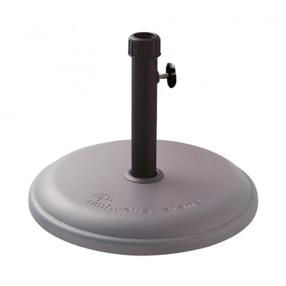 Base de Sombrilla Redonda Gris Serie San Andres DONNA GARDEN 16 Kg