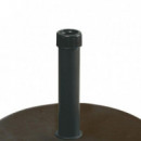 Base de Sombrilla Redonda Negra Serie Le Morne DONNA GARDEN 25 Kg