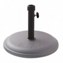 Base de Sombrilla Redonda Gris Serie Le Morne DONNA GARDEN 25 Kg