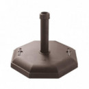 Base de Sombrilla Octogonal Marron Serie Queensland DONNA GARDEN 27 Kg