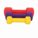 Juego de 6 Mancuernas Hexagonales de Neopreno con Soporte HEIMSPORT