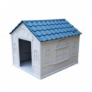 Caseta Perro Plástico 98.2X84.2X82CM Azul DONNA GARDEN