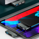 Hub USB 2 Puertos USB3.0 4K HD Gris USAMS