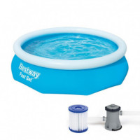 Piscina Hinchable Redonda de PVC 305X76CM con Filtro de Cartucho BESTWAY