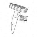 Aplique Led Solar 3.3W 400 Lumens Serie Biertan Luz Fría AIRMEC