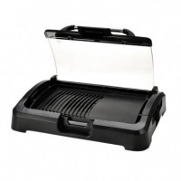Plancha de Asar 2.200W Placa Mixta con Tapa LARRYHOUSE