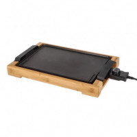 Plancha de Asar Bamboo 2.000W Placa Lisa LARRYHOUSE