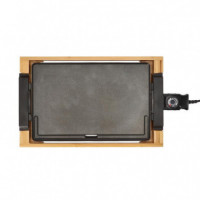 Plancha de Asar Bamboo 2.000W Placa Lisa LARRYHOUSE