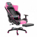 Silla Gaming Vlforce 1200 Negra-rosa VOLTEN