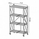 Estanteria Movil Plegable 71X34X126.3 Cm LARRYHOUSE