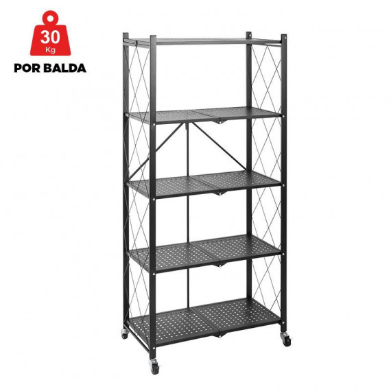 Estanteria Móvil Plegable 71X34X162.5 Cm LARRYHOUSE