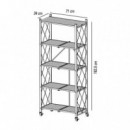 Estanteria Móvil Plegable 71X34X162.5 Cm LARRYHOUSE