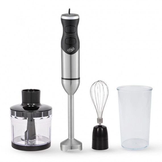 Batidora de Mano Inox 1.500W Cuchilla Titanio C/accesorios LARRYHOUSE