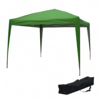Carpa Plegable Acero 3X3 Metros Verde DONNA GARDEN