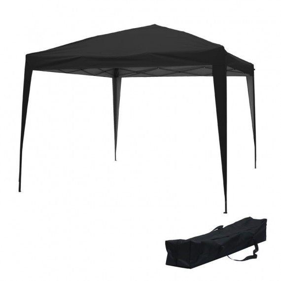 Carpa Plegable Acero 3X3 Metros Negra DONNA GARDEN