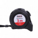 Flexometro 3 Metros Cinta Nylon Plus Negro PAMACON