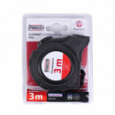 Flexometro 3 Metros Cinta Nylon Plus Negro PAMACON