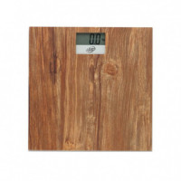 Báscula de Baño Digital 180 Kg Efecto Madera LARRYHOUSE