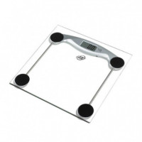 Báscula de Baño Digital 150 Kg Vidrio Templado Transparente LARRYHOUSE