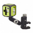 Nivel Láser Línea Verde Cruzada Alcance 15 Metros RYOBI