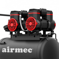 Compresor Insonorizado 40 Lts 2.4+2.4 Hp AIRMEC