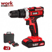 Taladro Percutor 18V Serie Work AICER (2X 2.0AH)