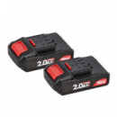 TALADRO PERCUTOR 18V SERIE WORK AICER (2X 2.0AH)