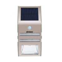 Aplique Solar Led 60 Lumens Silver AIRMEC