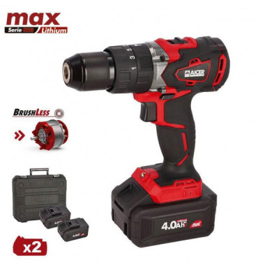 Taladro 20V sin Escobillas Serie Max AICER (2X 4.0AH)