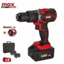 Taladro 20V sin Escobillas Serie Max AICER (2X 5.0AH)