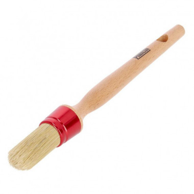 Brocha Redonda Poliester 2.7CM Mango Madera PAMACON