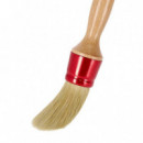 Brocha Redonda Poliester 2.7CM Mango Madera PAMACON