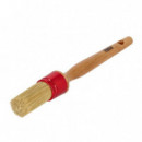 Brocha Redonda Poliester 3.4CM Mango Madera PAMACON