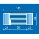 Tendedero de Balcón con Alas 16 Metros Tucano Blanco