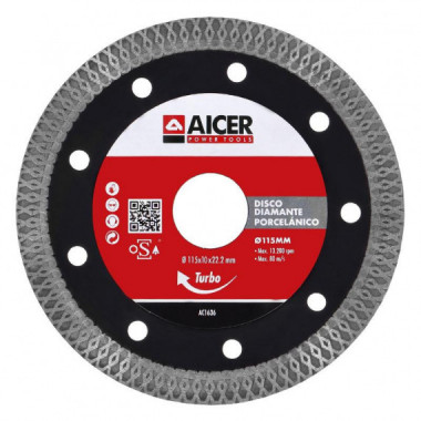 Disco Diamante Turbo Porcelanico 115MM AICER
