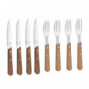 Set 8 Piezas Cubiertos Chuleteros LARRYHOUSE