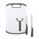 Cuchillos + Pelador + Tabla Set de 4 LARRYHOUSE