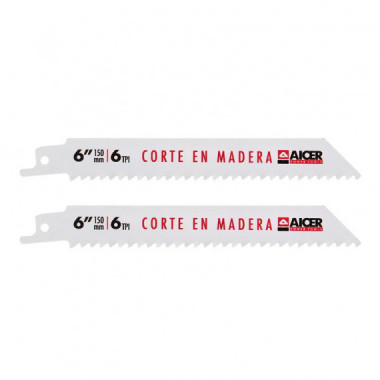 Blister Hoja Sierra Sable 6" 2 Pcs AICER