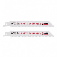 Blister Hoja Sierra Sable 6" 2 Pcs AICER