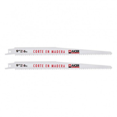Blister Hoja Sierra Sable 9" 2 Pcs AICER