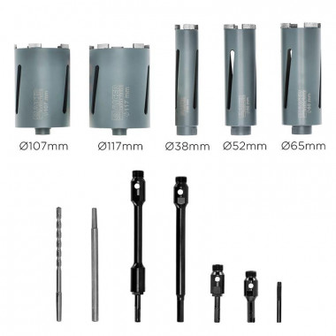 Juego Coronas Perforadoras Diamante 5 Pcs AICER