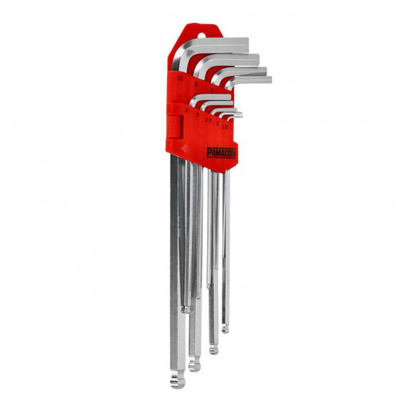 Juego Llaves Allen Hexagonales Bola 9 Pcs PAMACON