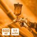 Pistola de Pintar Pro Lvmp 600ML Tanque Alto AIRMEC