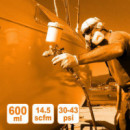 Pistola de Pintar Hvlp Tanque Alto 600ML AIRMEC