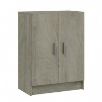 Armario Multiusos bajo 80X59X37CM Roble Alaska MOMI