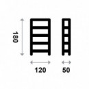 Estanteria Metalica 180X120X50 Cm 200 Kgs AIRMEC