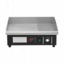 Plancha Eléctrica Industrial 3.000W Placa Mixta LARRYHOUSE