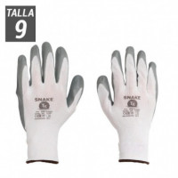 Guantes de Trabajo Snake Talla 9 Blanco
